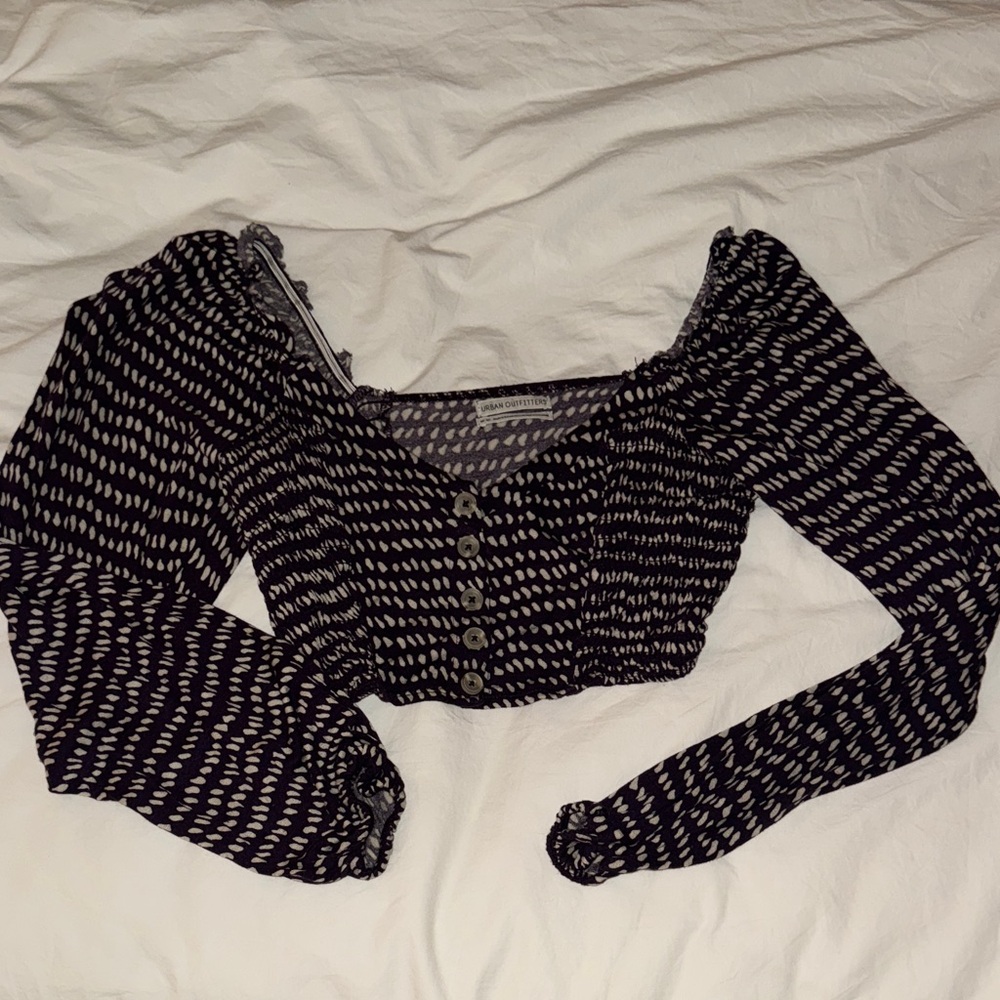 Urban Outfitters Cropped Purple Longsleeve